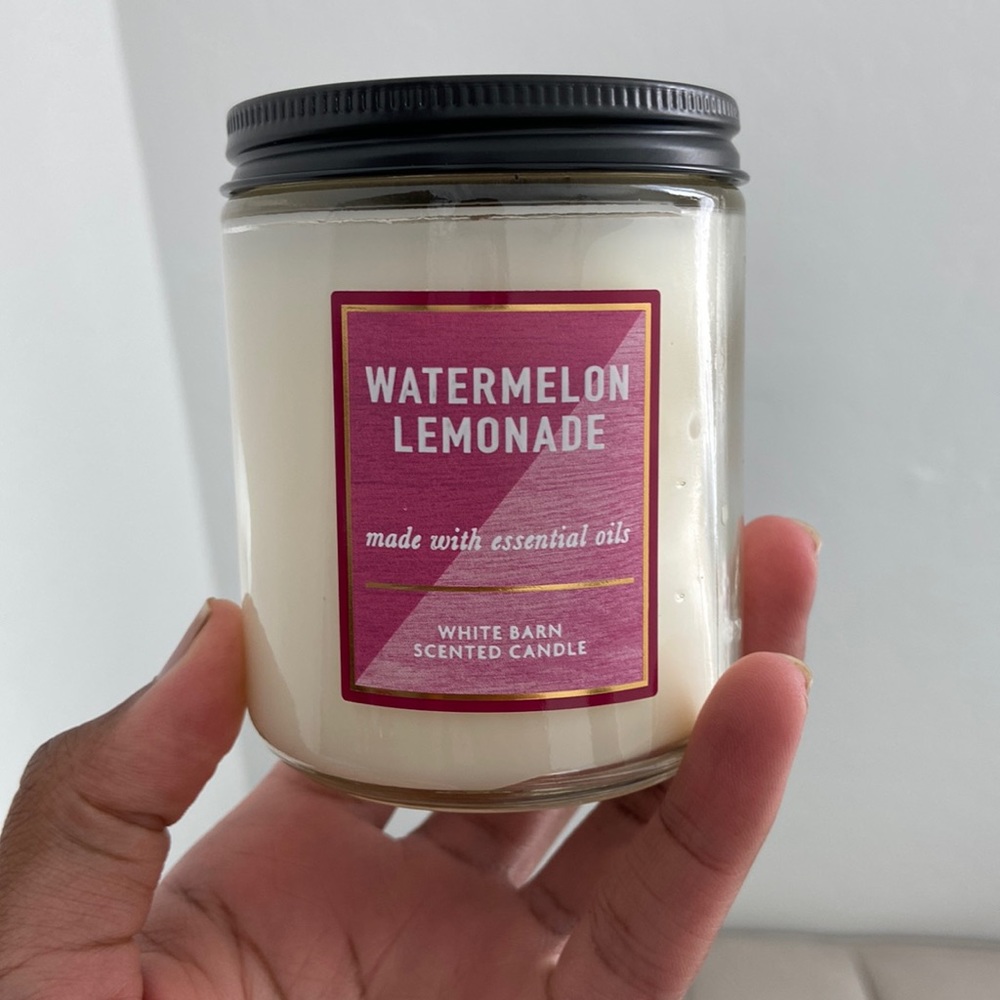 Watermelon Lemonade Single Wick Candle Bath and Body Works
